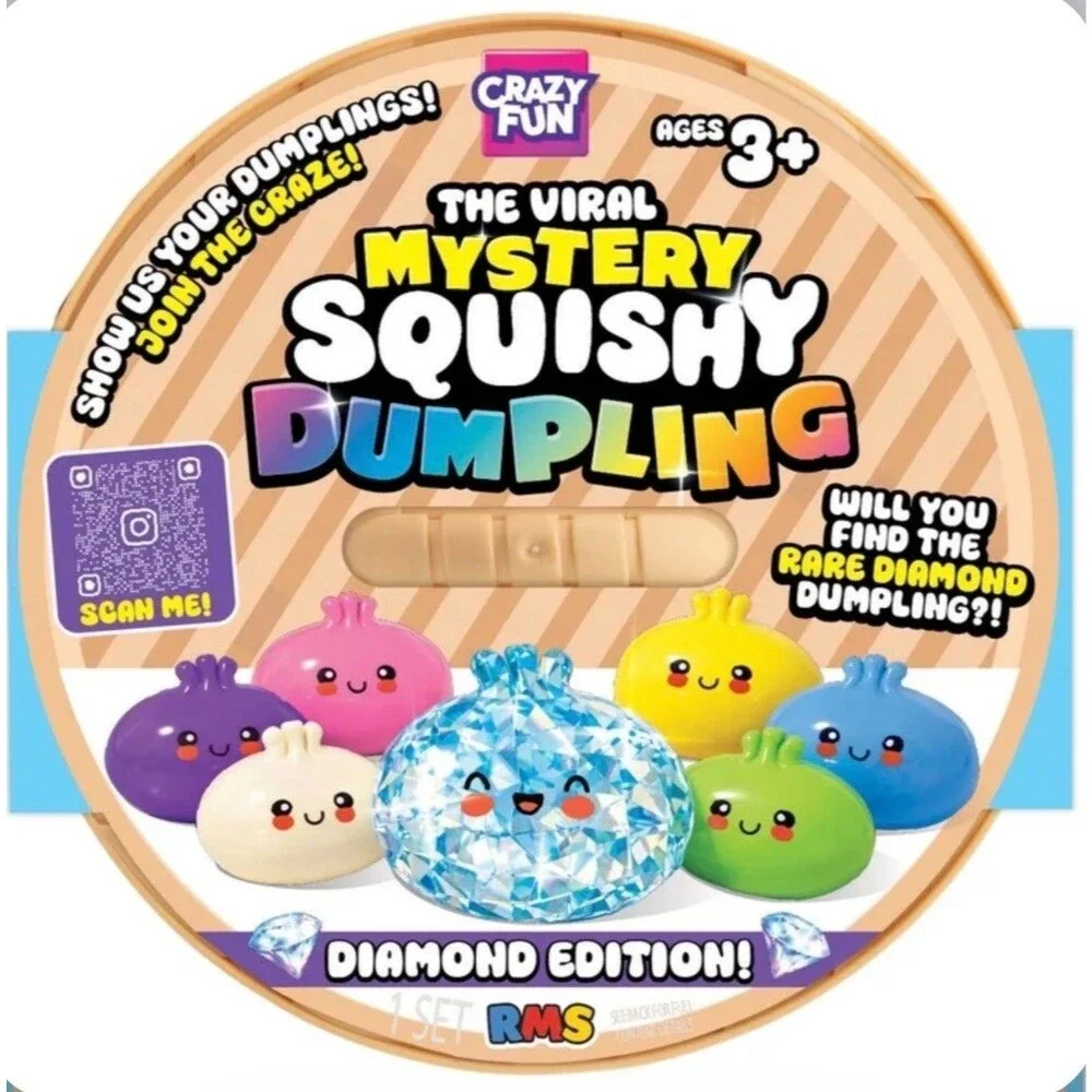 CRAZY FUN RMS Mystery Dumpling Rare Diamond Edition Viral Squishy NEW SEALED